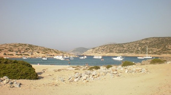 Sailing Holidays in Kalotaritissa  Beach, Amorgos, Cyclades, Greece with Sail la Vie!