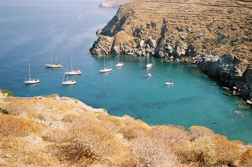 Sailing Holidays in Seralia Beach, Sifnos, Cyclades, Greece with Sail la Vie!